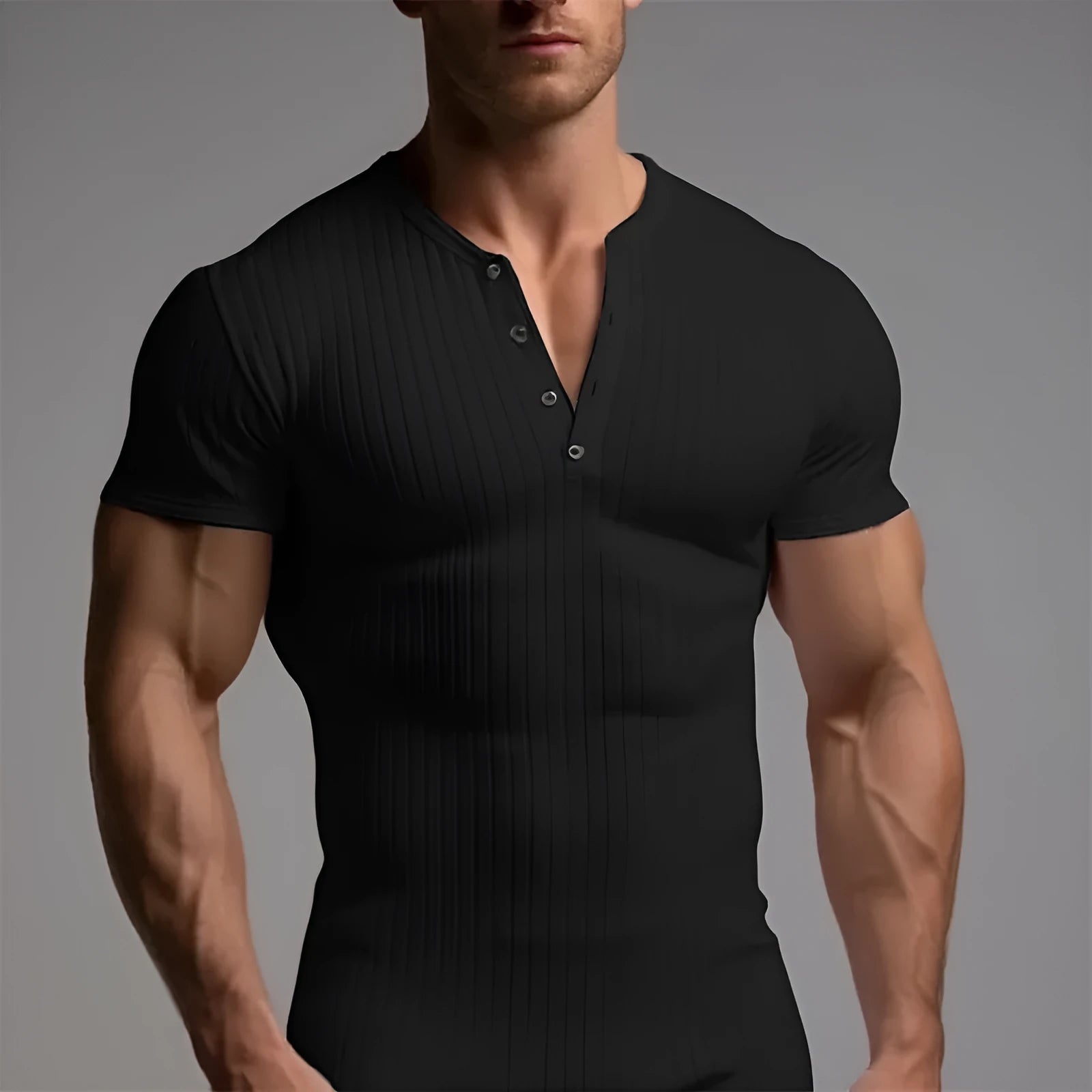 Slim-fit men's sports T-shirt in polyester available in multiple colours and Asian sizes S through XXXL