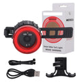 Black intelligent induction brake taillight with aluminium alloy construction and seat tube bracket