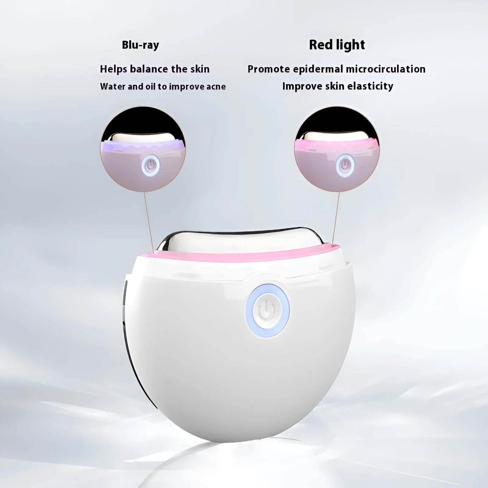 French pattern household IPL beauty device with electric scraping, photon light, and microcurrent functions