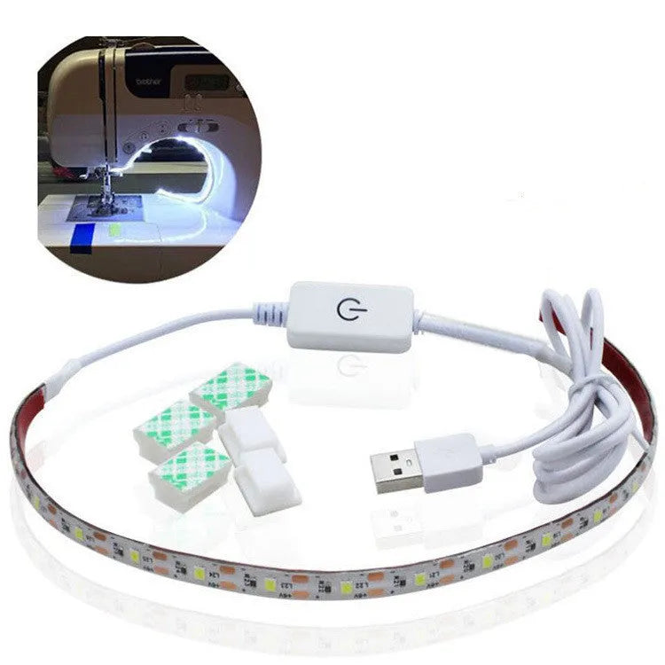 Photon Lighting flexible USB LED light strip with touch control on a white background.