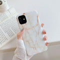 Frosty marble silicone phone case for iPhone, black back cover with geometric pattern