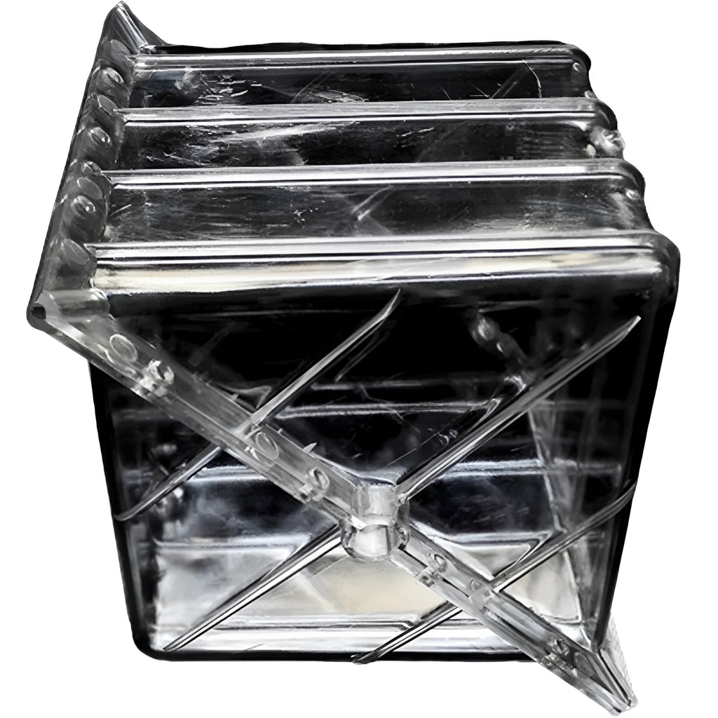 Square plastic watermelon growth mould for farms, measuring 13cm on each side.