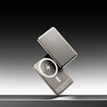 Gun grey magnetic wireless power bank with PD20W and 15W charging in slim alloy case