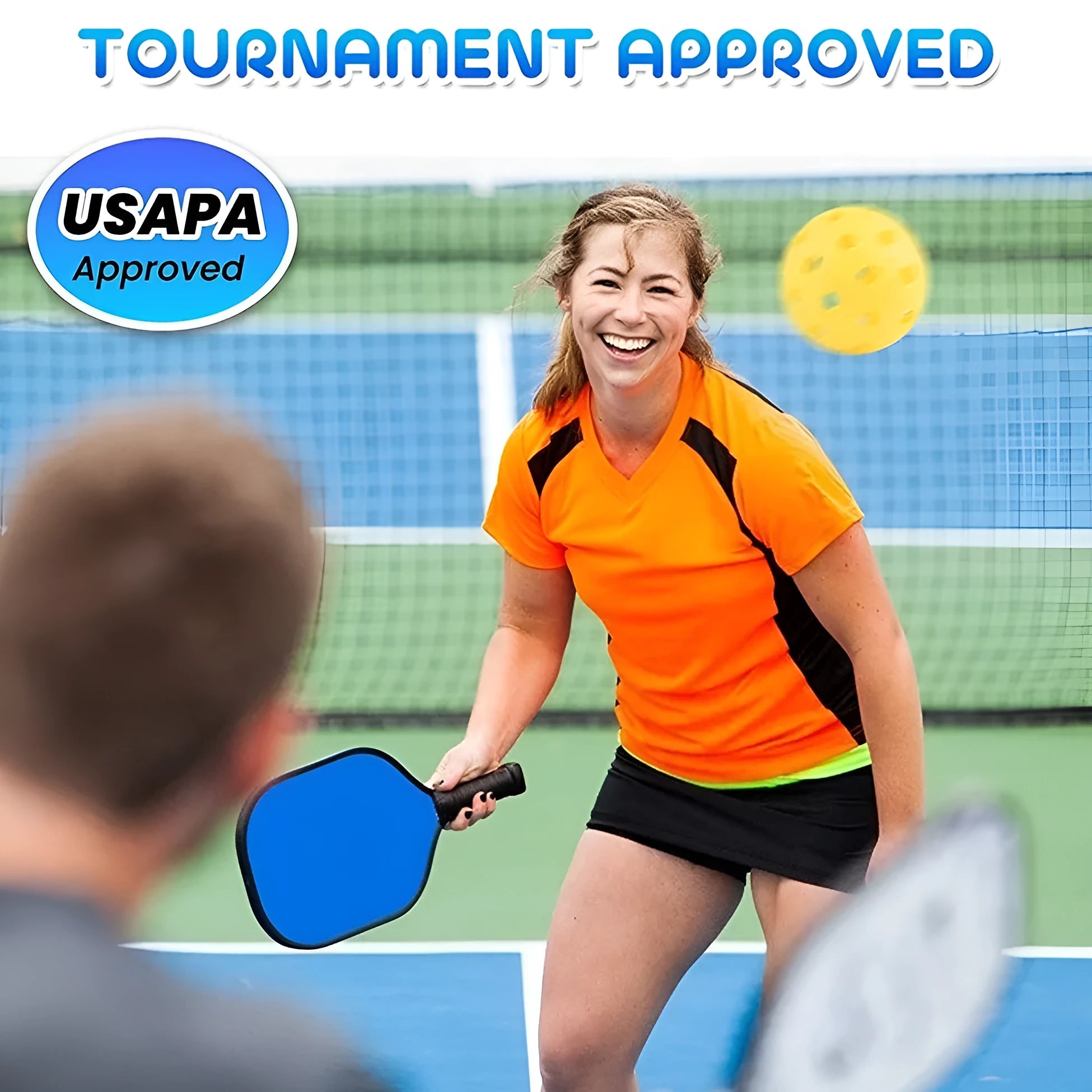 Poplar wood table tennis and pickleball training racket for beginners.