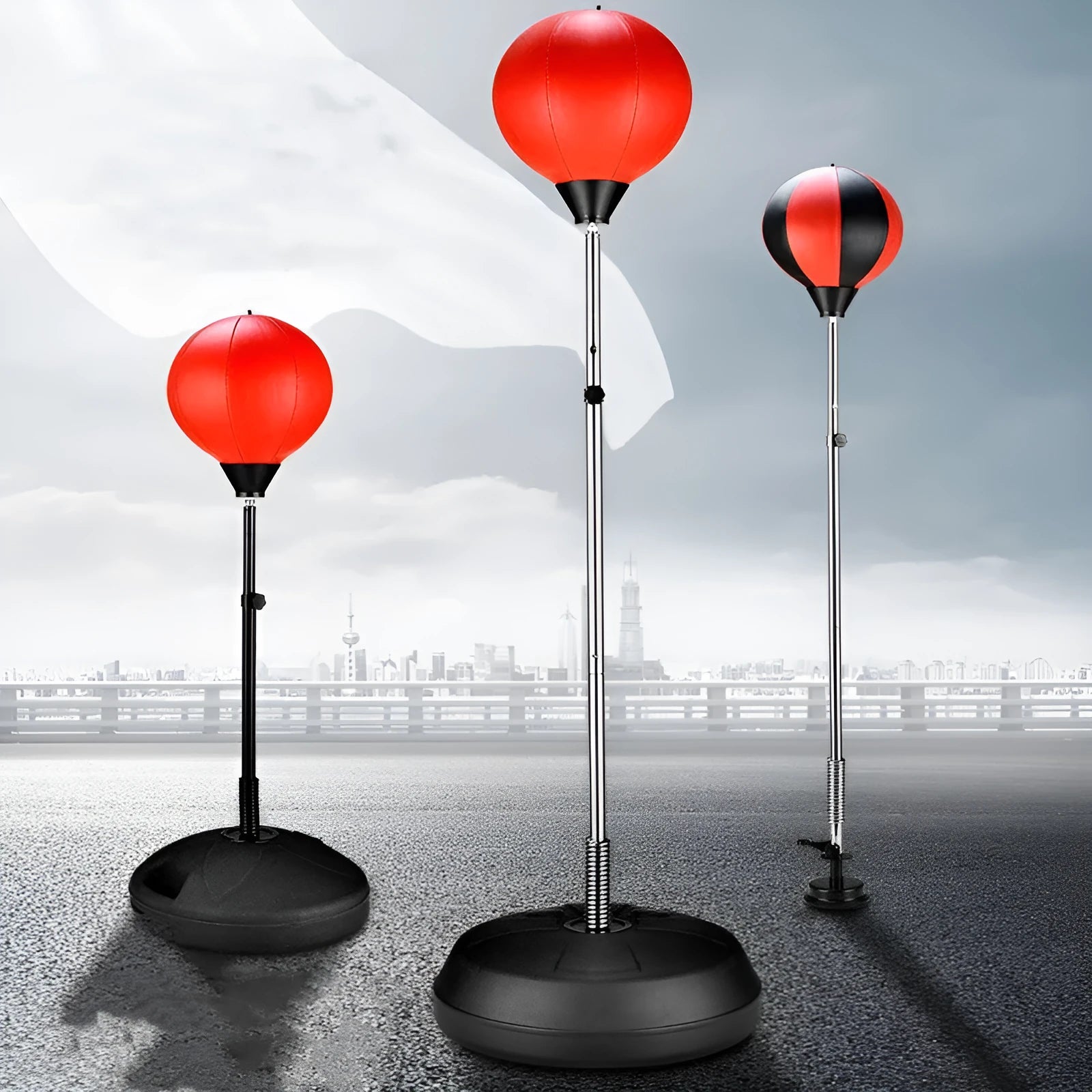 Home reaction trainer boxing speed ball 3.5kg PVC red black colour