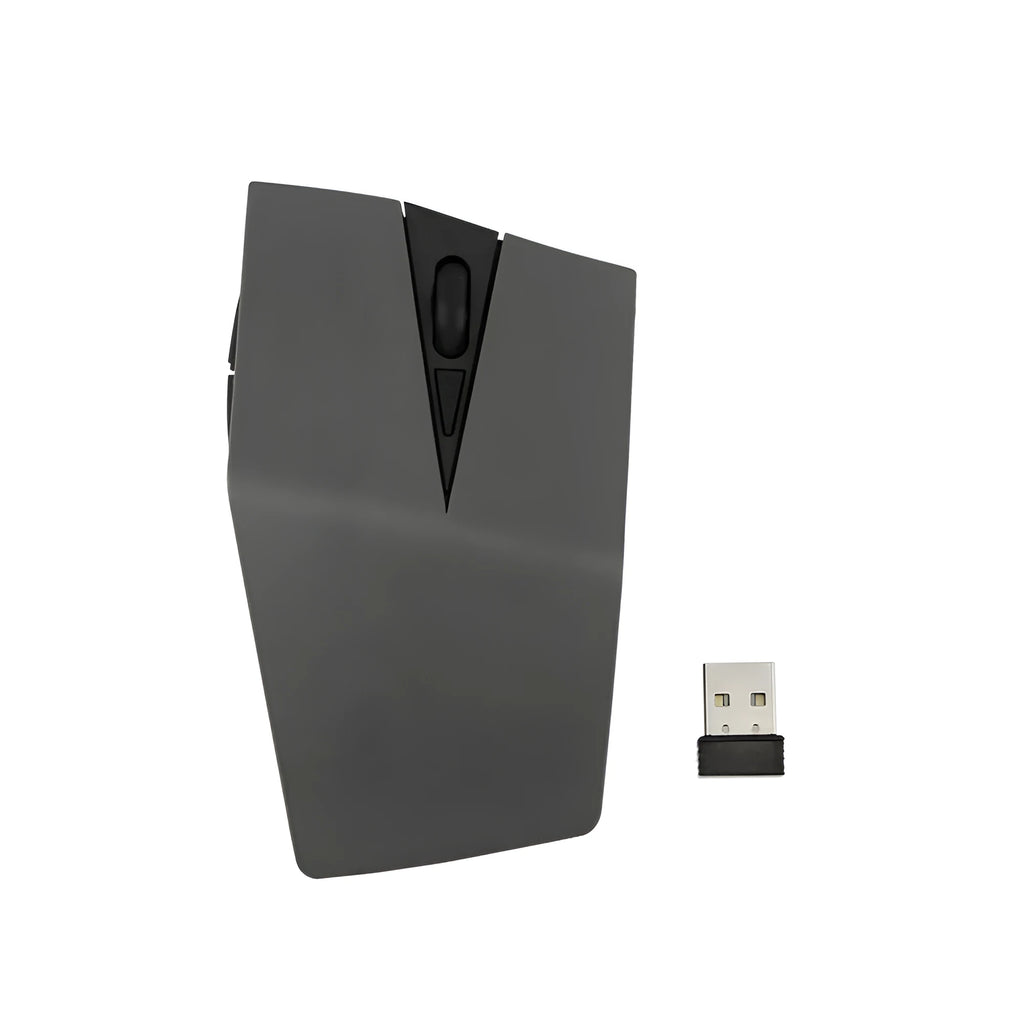 Wireless optical mouse with invisible USB receiver in gold colour option