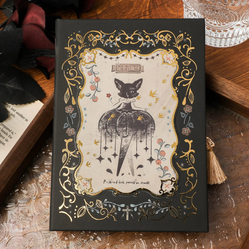 THALO retro art gothic style notebook in A5 size with animal and maze cover designs