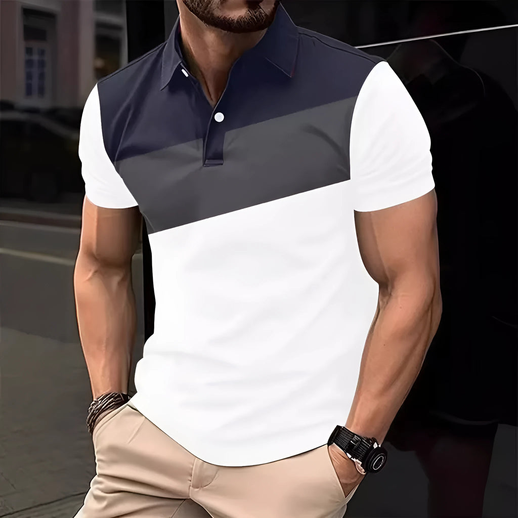 Men's loose fit short sleeve T-shirt with a 3D digital printed pattern.