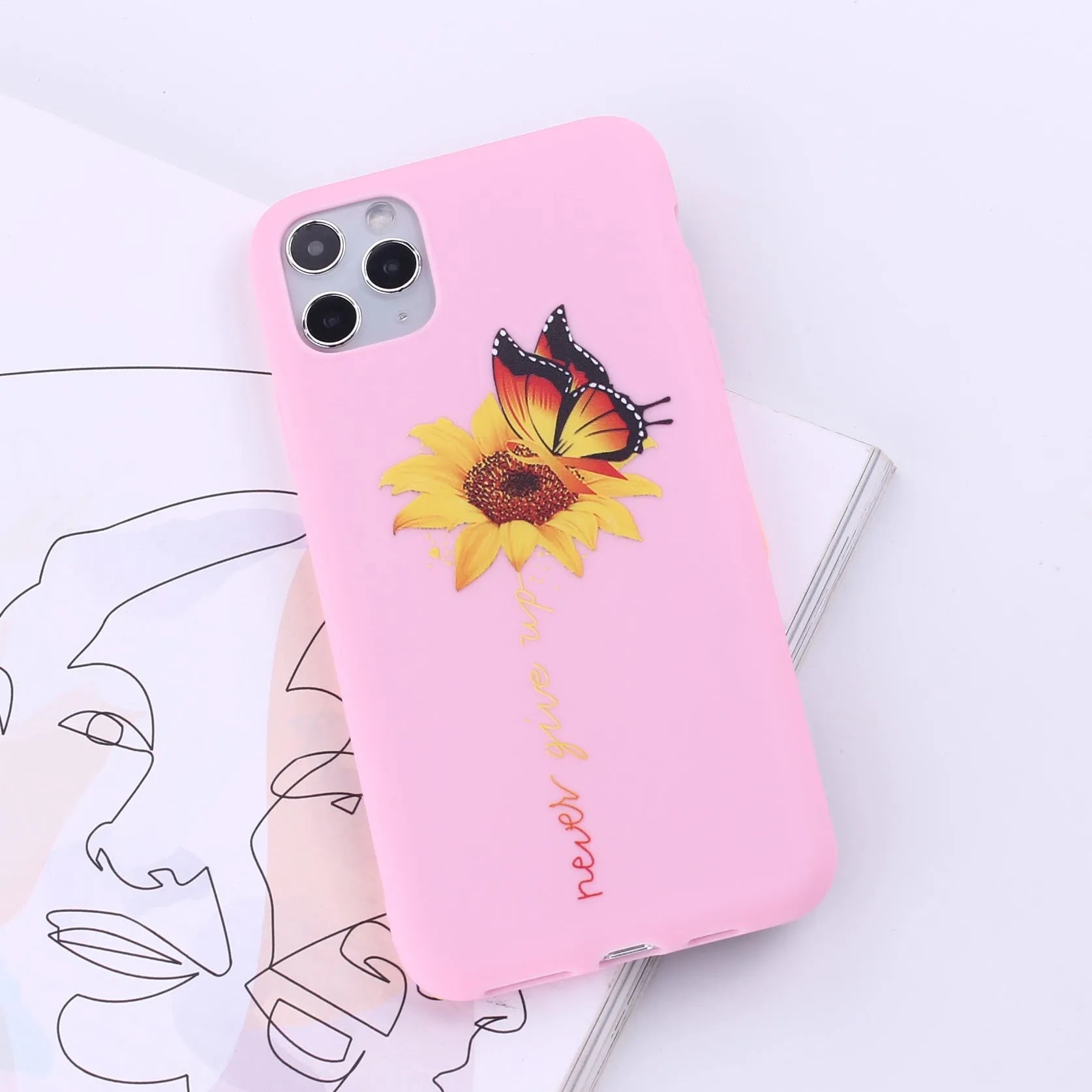 Painted TPU soft silicone back cover case for Apple iPhone in one of fourteen colour options.