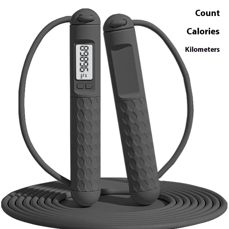 Fitness jump rope with ABS handles and bearing swivel mechanism in assorted colours