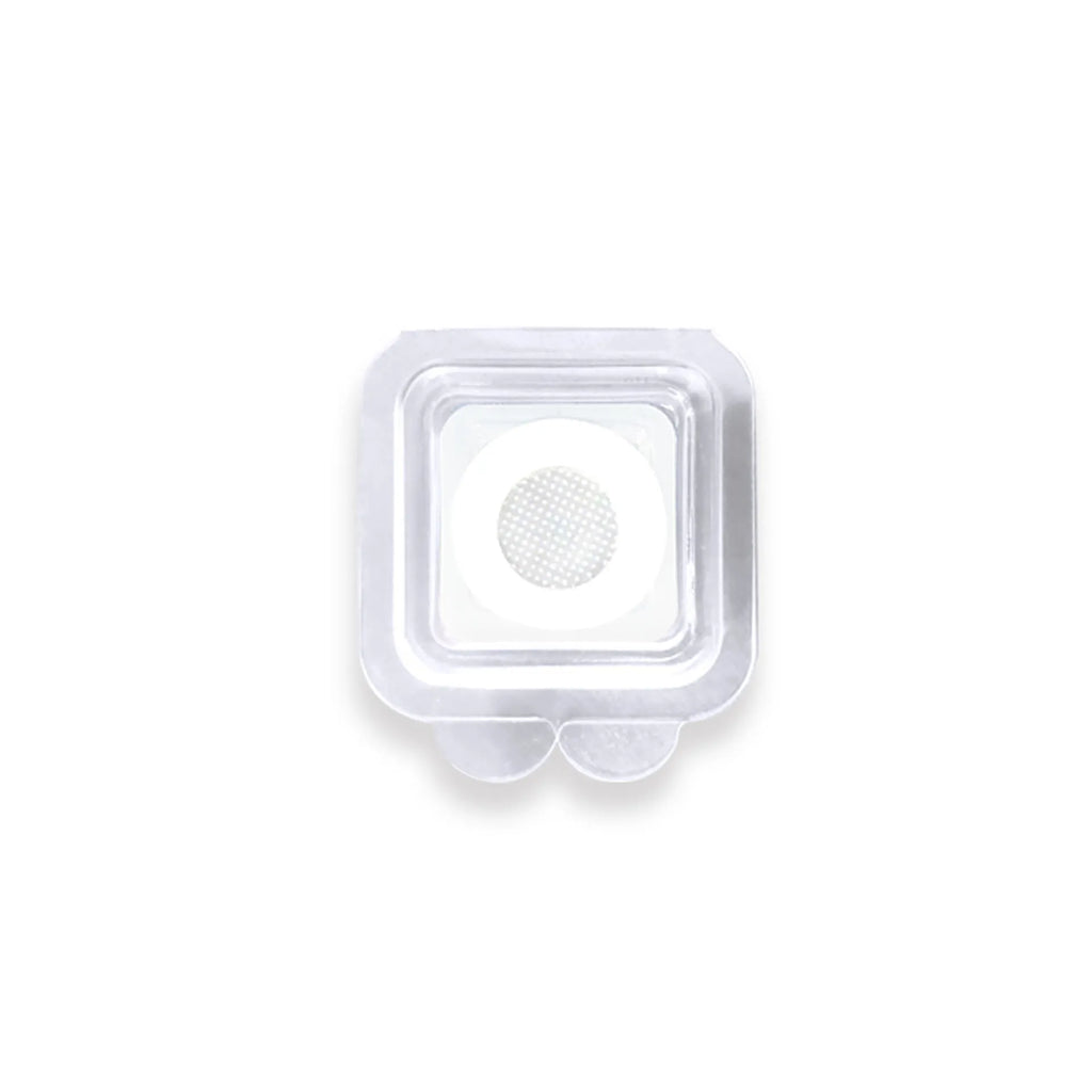 Transparent hyaluronic acid microcrystalline acne cover patches on skin.