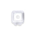 Transparent hyaluronic acid microcrystalline acne cover patches on skin.