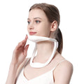 PP plastic anti-bow cervical spine support brace in grey on a white background.