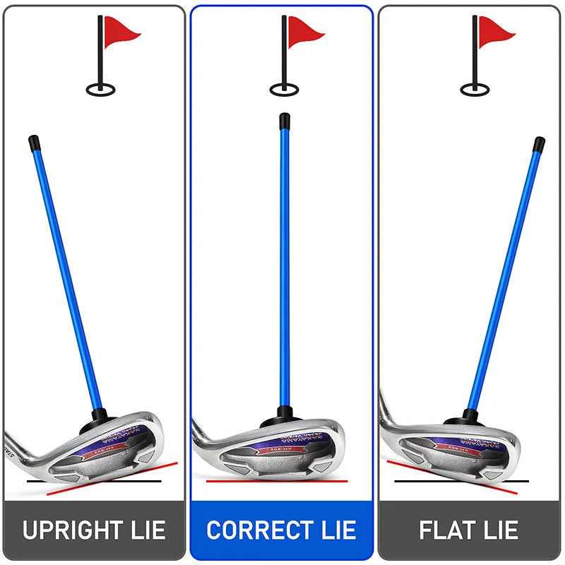 Aluminium alloy magnetic golf swing trainer in red or blue colour with baseball bar alignment