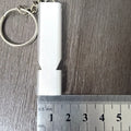 Double hole aluminium alloy survival whistle in silver and gold colour options