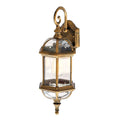 Gold courtyard outdoor waterproof aluminium wall lamp with three-layer eight-inch design