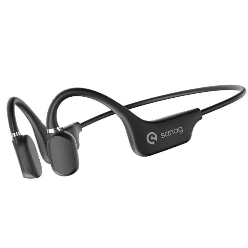 Bone conduction Bluetooth wireless sports headset in six colours with neckband design for running activities