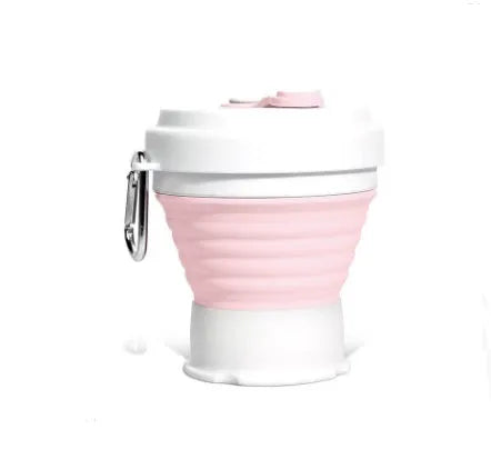 Blue quick refrigeration pinch cup with double-layer silicone construction on a table.