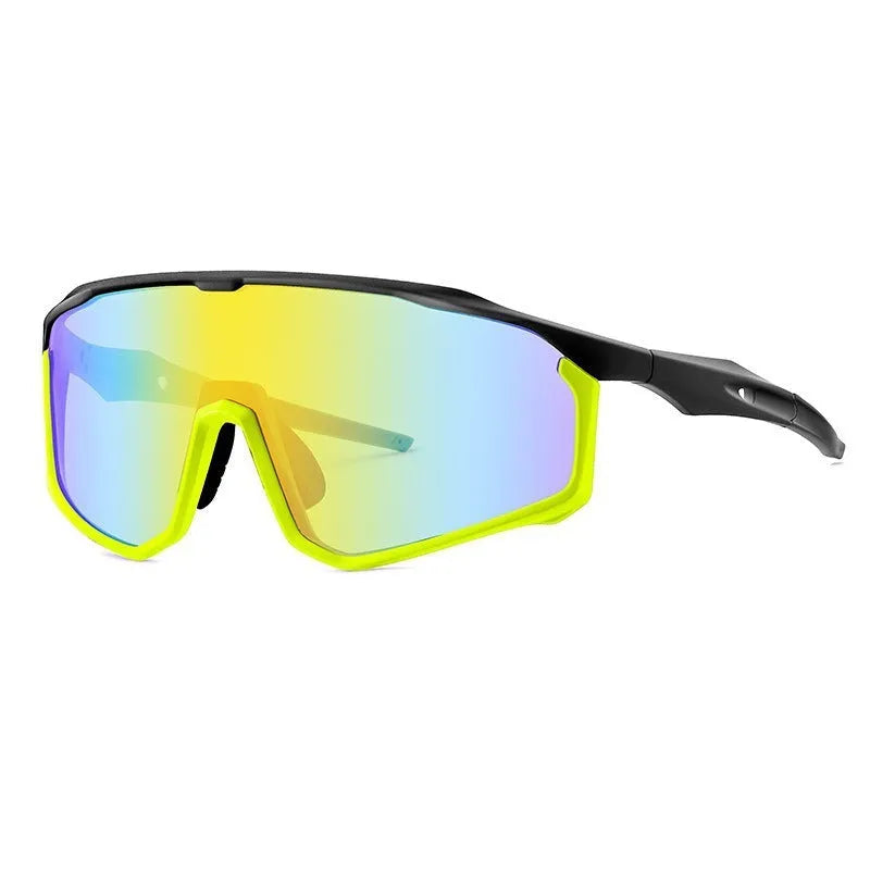 Colourful full-frame mountaineering goggles for climbing and hiking with UV protection.