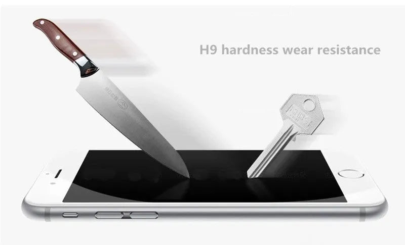 Tempered glass screen protector with 9H hardness for smartphone display protection