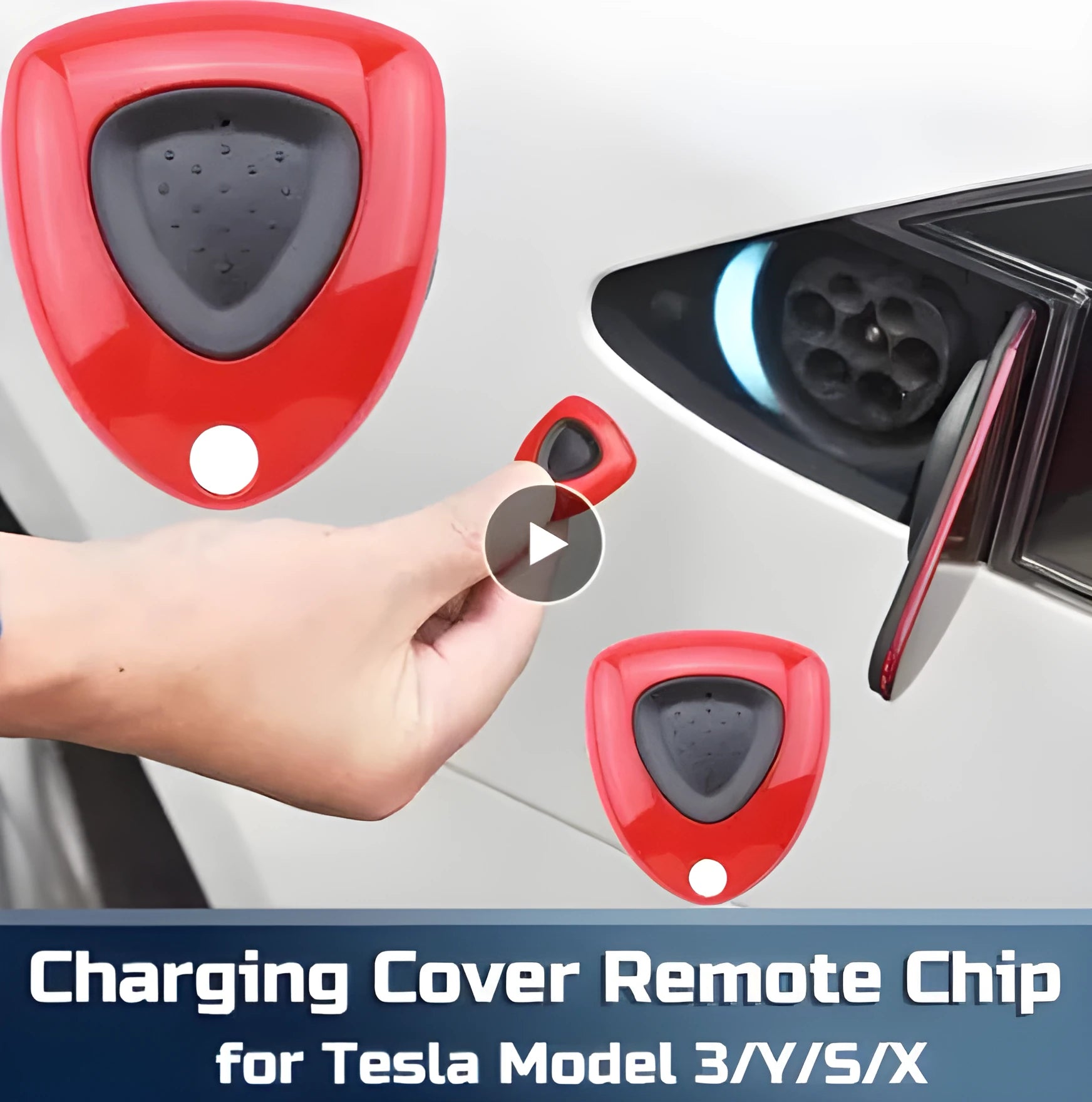 Tesla automatic door switch remote control unit with face plate chip for car charging pile