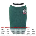 Silver college style winter coat for British Shorthair cat shown in blue duck colour option