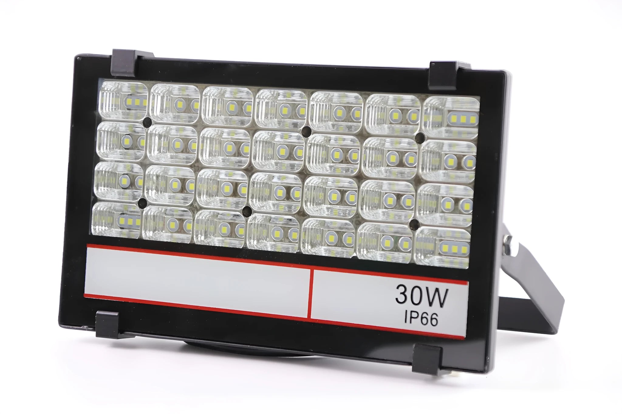 Black Angel Eyes 30W LED projection lights with aluminium alloy body and tempered glass lens for stadium lighting