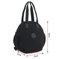 Black nylon large capacity multifunctional bag with backpack, shoulder, and handbag modes for women