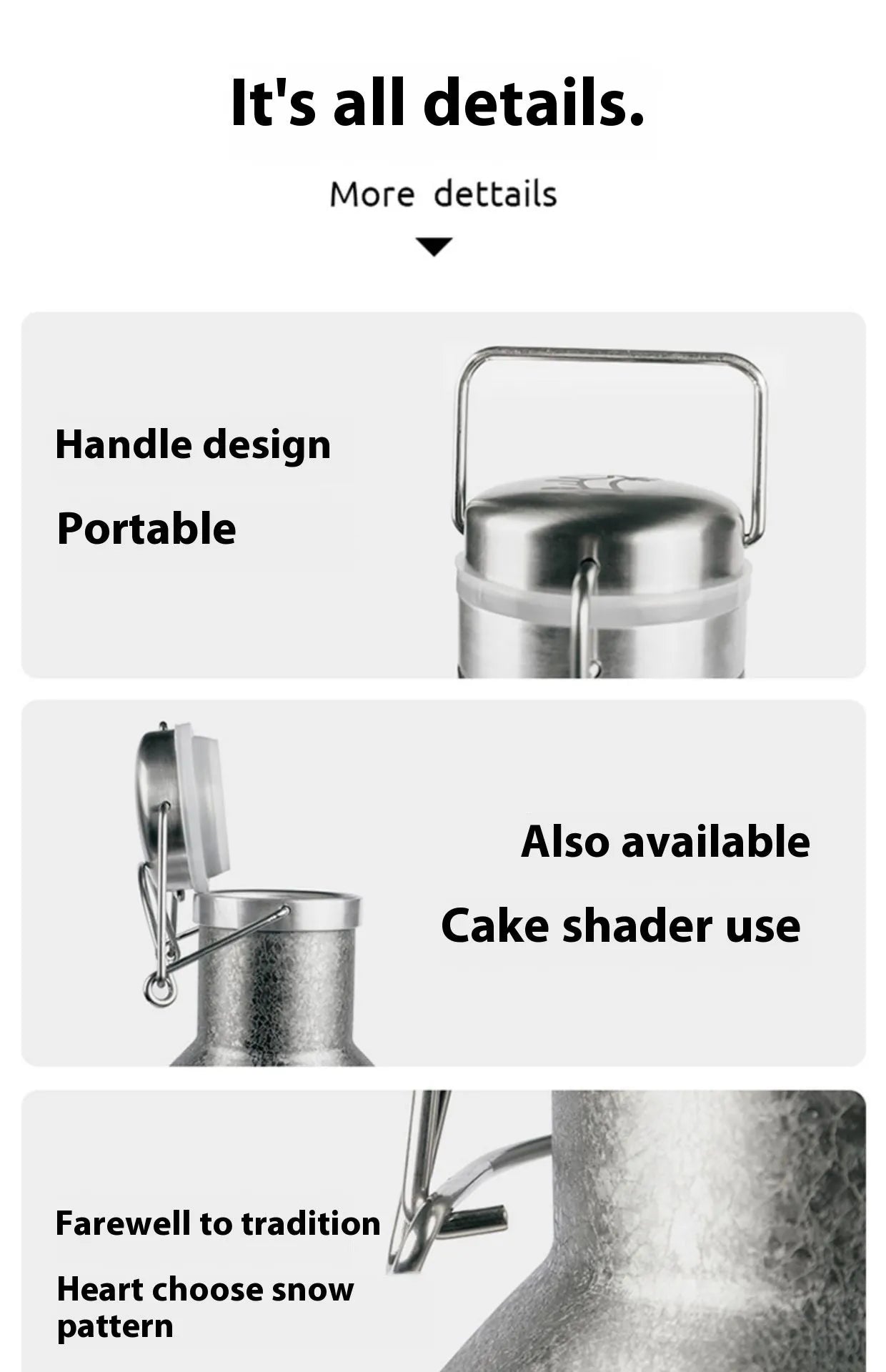 Stainless steel outdoor thermal pot with carrying handle, available in single or double layer insulation options