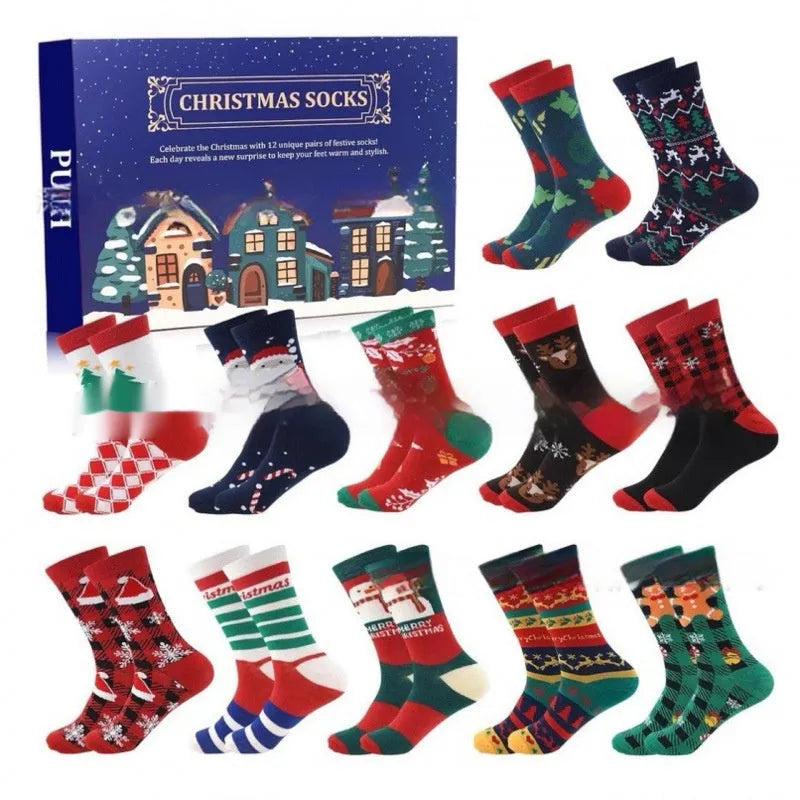 Christmas socks blind box resin craft decorations showing miniature holiday stocking designs