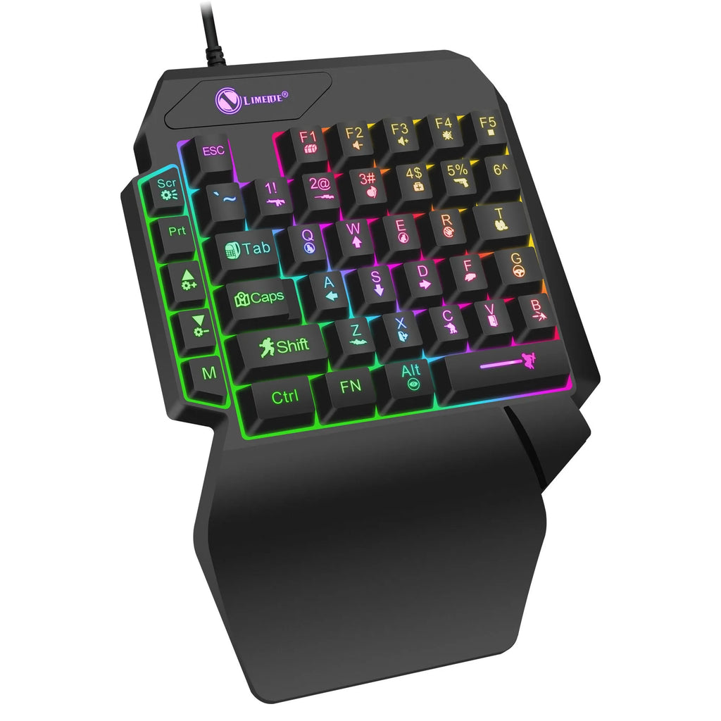 GK103S one-handed luminous gaming mechanical keyboard mouse converter with 1.2 metre cable