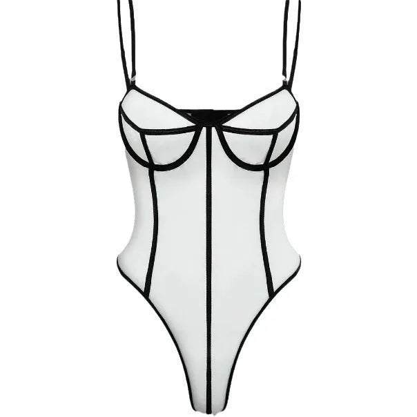 Khaki women's bodybuilding jumpsuit with hollow out design and contrast colour panels.