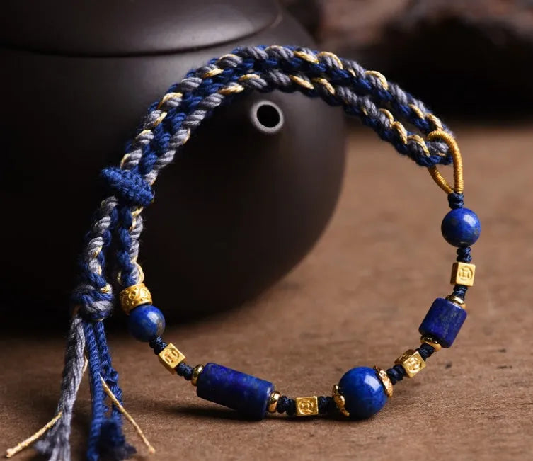Hand-woven women's watch band with national tide ethnic style in flexible wire material