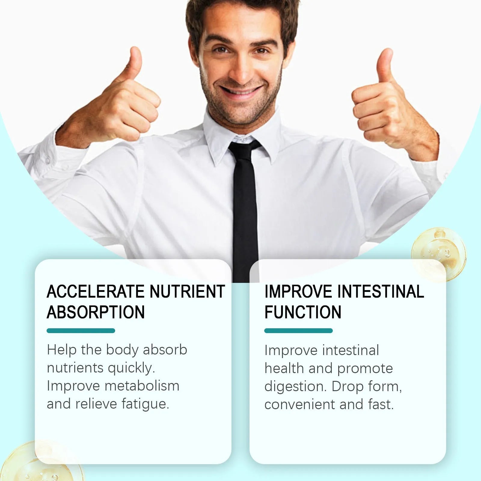 60ml bottle of intestinal care supplement drops for digestive support