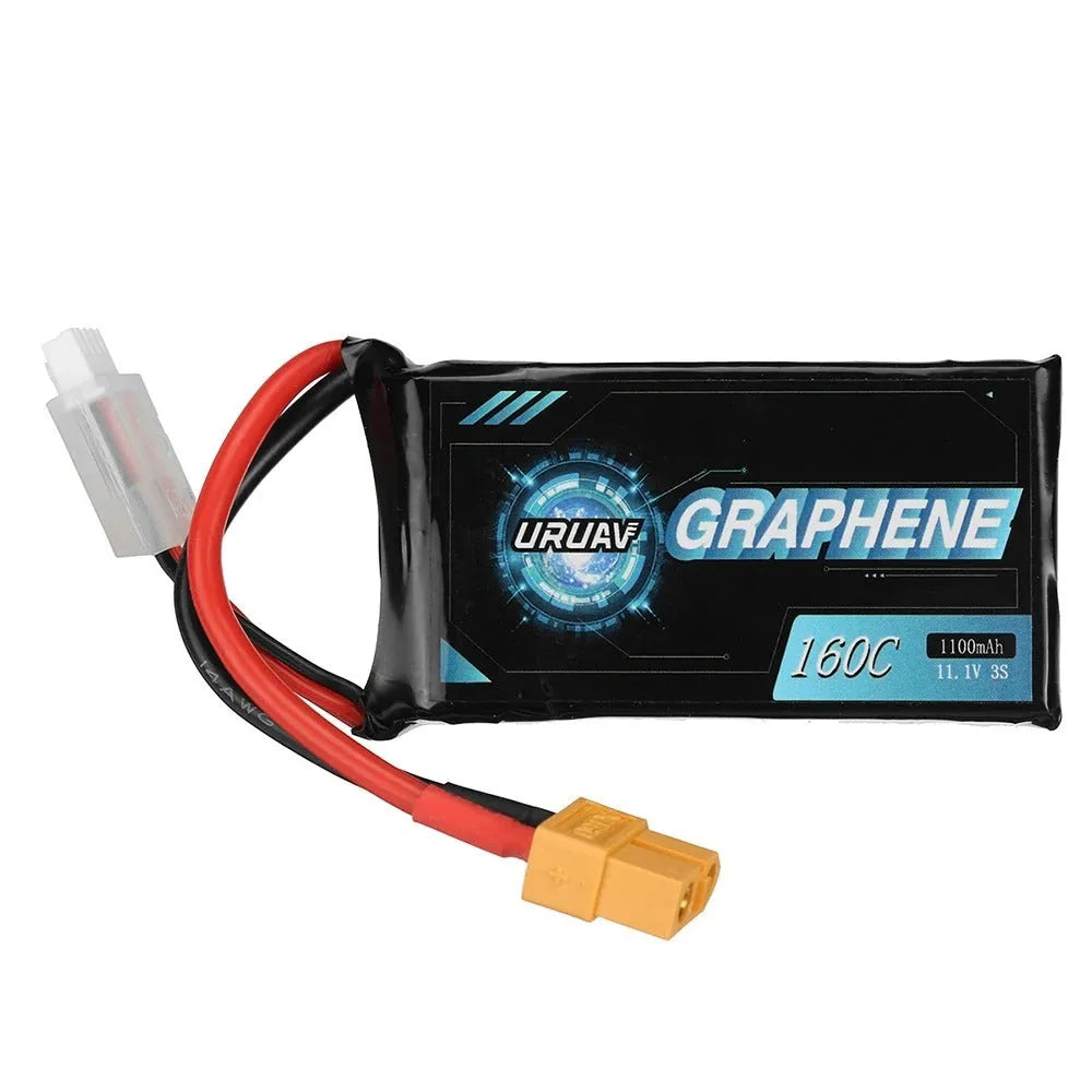 A single 7.4V 1200mAh lithium polymer battery for remote control model cars and ships
