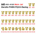 Brass M6 carburettor main jet nozzle for Derotto PHBN PHVA with size marking