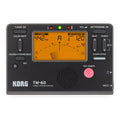 TM-60 universal metronome tuner with plastic shell, tempo display, and control buttons for musical timing practice