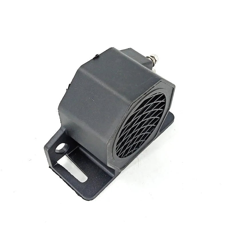 Black GQ-208A 12-80V universal reversing horn for vehicle safety alerts