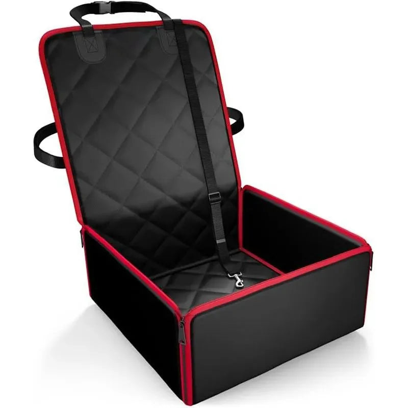 Big dog car seat pad with non-slip base, size 42x42x20cm, in black colour