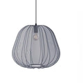Japanese style branch ceiling lamp in white finish with multiple arms and LED bulbs.