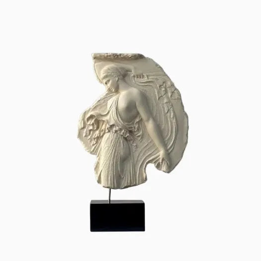 Italian-style Wine Goddess resin sculpture ornament measuring 35cm tall in modern European design