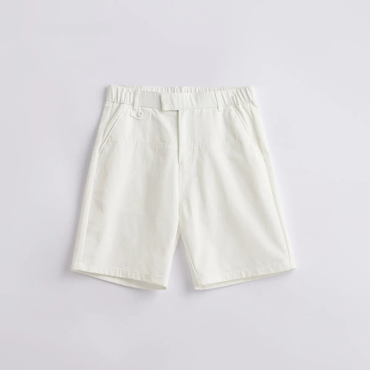 Men's casual cotton blend summer shorts in loose fit style with micro elasticity