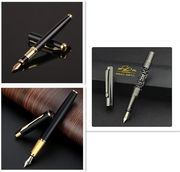 Metal ballpoint pen with 0.5mm Iridium nib in red and black colour options