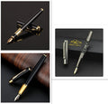 Metal ballpoint pen with 0.5mm Iridium nib in red and black colour options
