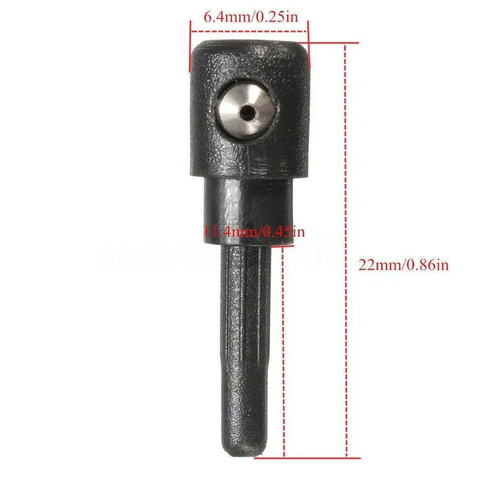 Black plastic rear windshield washer nozzle replacement part for Volkswagen Golf and Audi Skoda cars