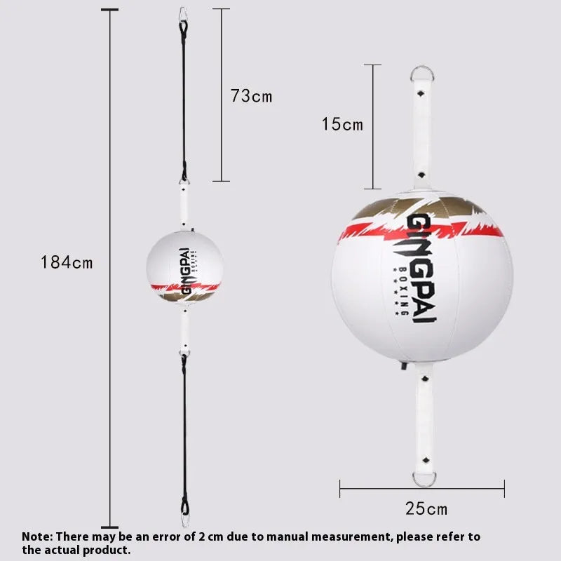 PU leather hanging boxing speed ball for reaction training in black colour