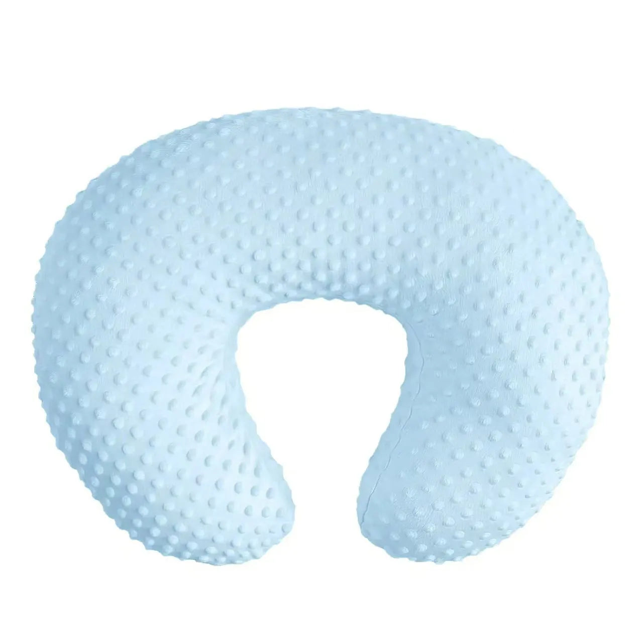 Nursing pillow with removable pillowcase in four colour options for breastfeeding support