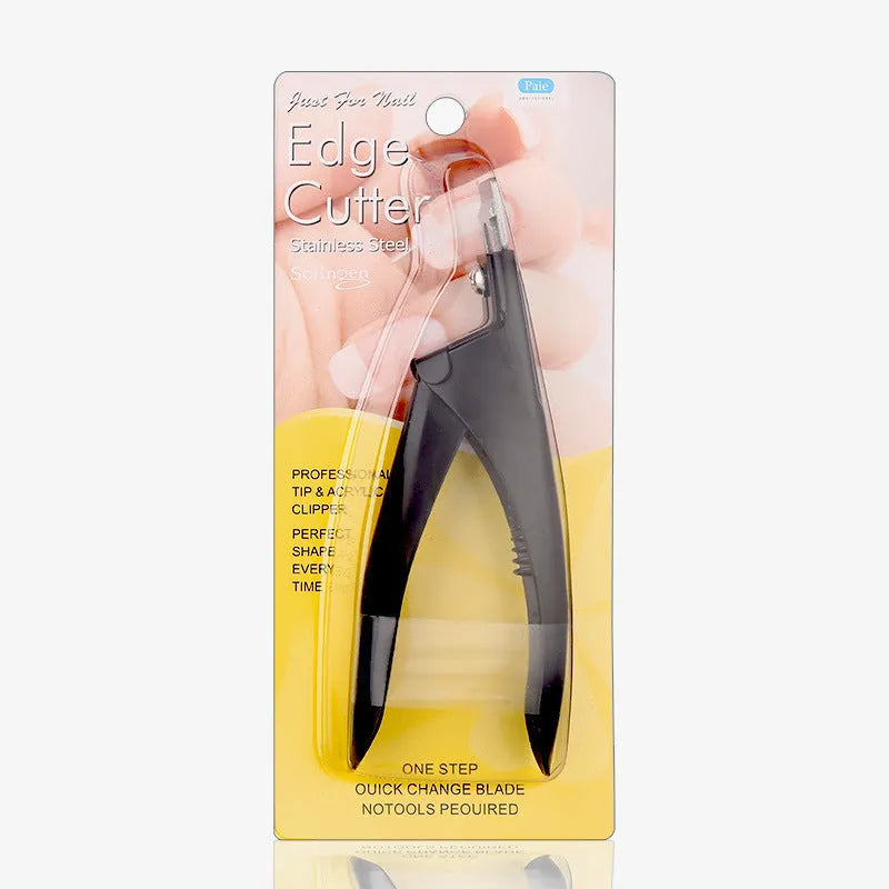 Stainless steel French U-shaped nail art scissors in three colour options