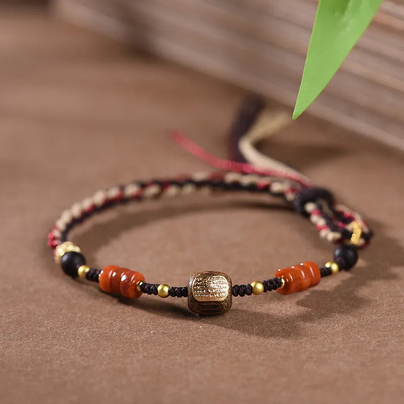 Hand-woven women's watch band with national tide ethnic style in flexible wire material