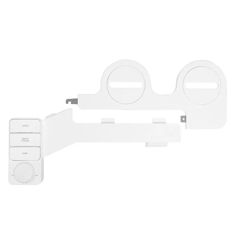 KB06 pure white water pressure cleaning tool with detachable ABS nozzle and copper connection fittings.